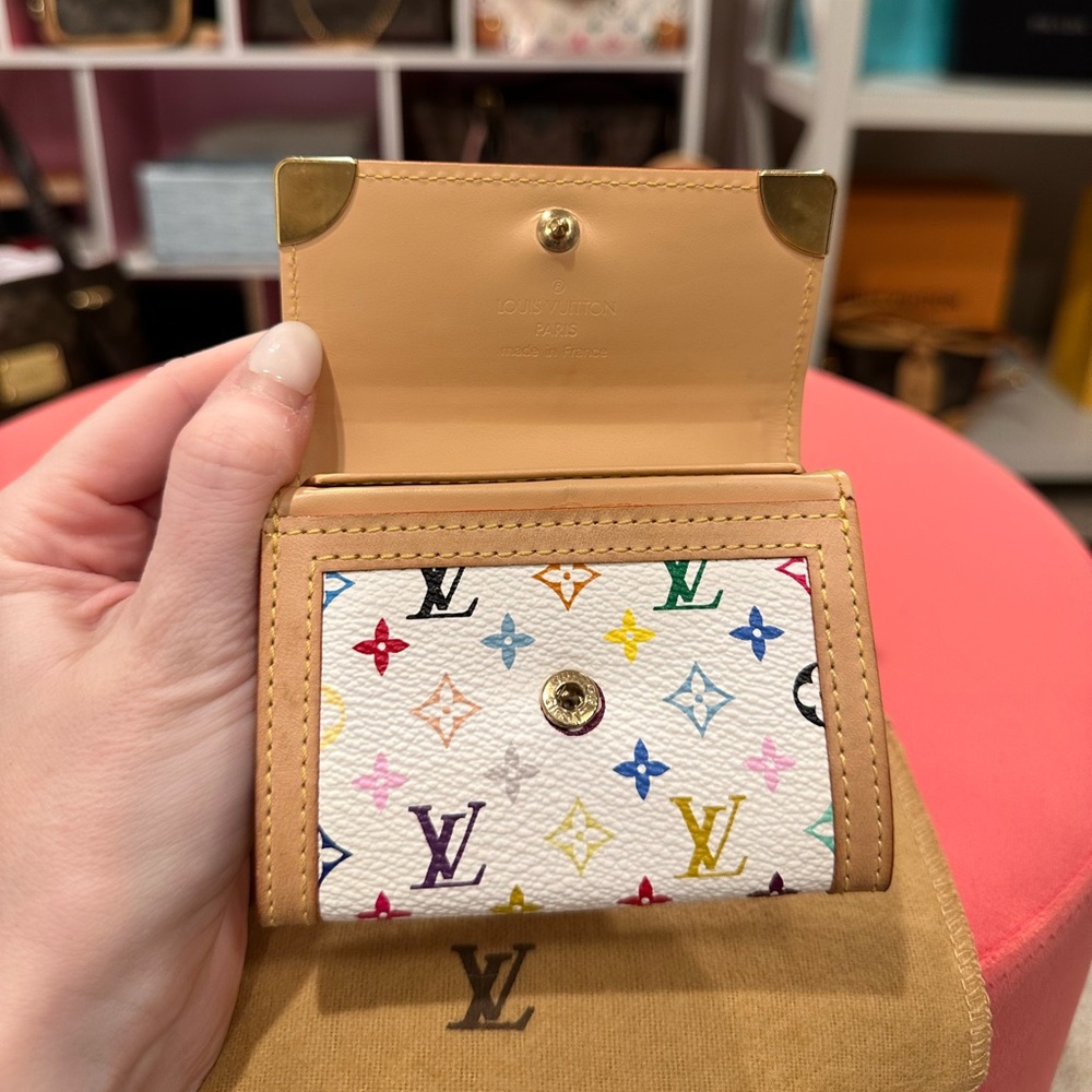 Louis Vuitton Murakami Porte Monnaie Plat Coin Case - Picture 13 of 16